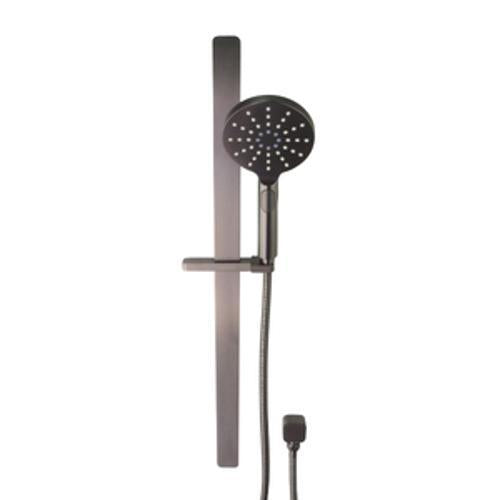 Prestigio Multi Spray Handshower Set Separate Elbow Round Head Gun Metal