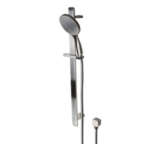 Prestigio Single Spray Handshower Set Separate Elbow Round Brushed Nickel