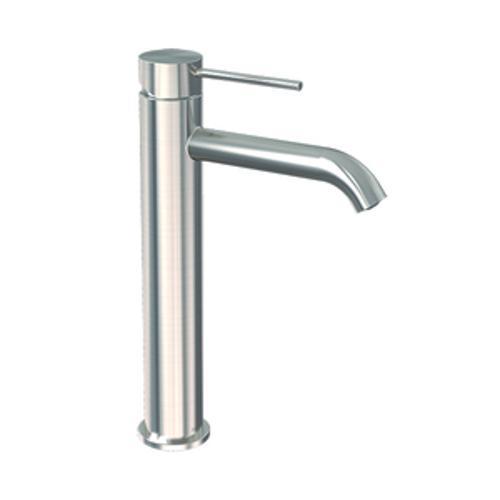 Linea Tall Basin Mixer Brushed Stainless - Felton