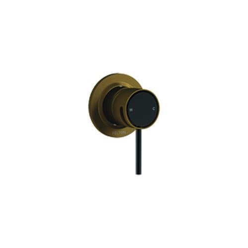 Tate Shower Mixer Brushed Bronze / Black - Felton