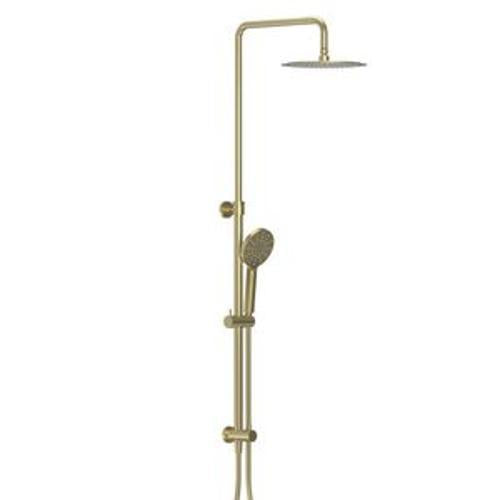 Tube Shower Column Brushed Brass