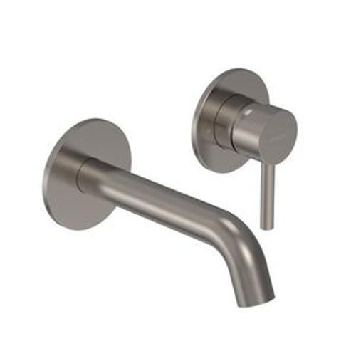 Tube Wall Mount Mixer Brushed Nickel
