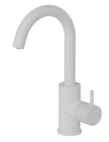 Buddy X Basin Mixer Highrise White - Plumbline
