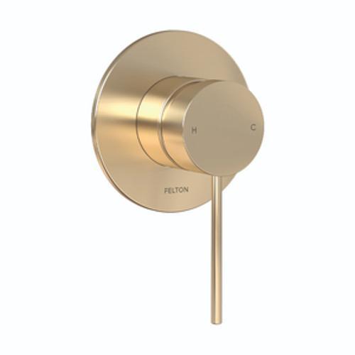 Linea Shower Mixer Fusion Plus - Felton 110mm Brushed Gold