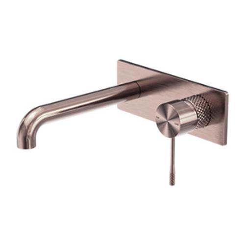 Opal Wall Basin/Bath Mixer - Nero 185mm Brushed Bronze