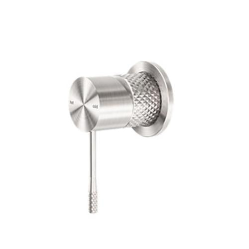 Opal Shower Mixer 60mm Plate Brushed Nickel - Nero