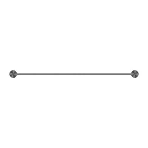 Opal Single Towel Rail - Nero 600mm Graphite
