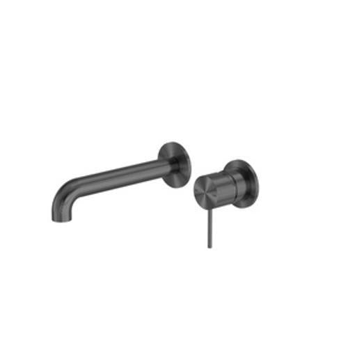 Mecca Wall Basin/Bath Mixer Separate Back Plate - Nero 260mm Gun Metal
