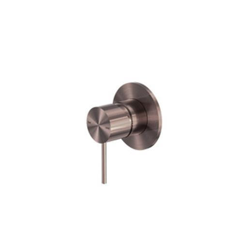 Mecca Shower Mixer 80mm Plate Brushed Bronze - Nero