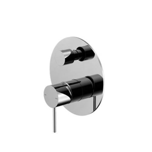 Mecca Shower Mixer With Diverter Chrome - Nero