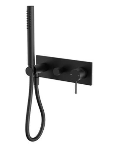 Mecca Shower System With Diverter Matte Black - Nero