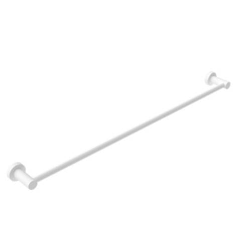 Mecca Single Towel Rail - Nero 800mm Matte White