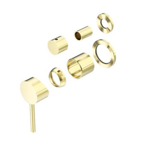 Dolce Shower Mixer With Diverter Separate Back Plate Trim Kit Brushed Gold