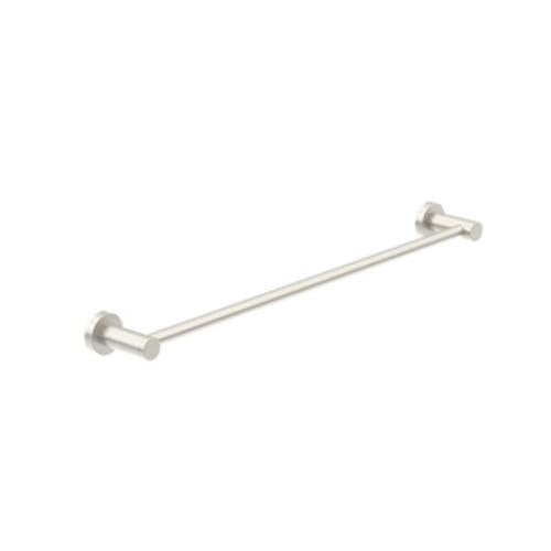 Classic Single Towel Rail - Nero 600mm Brushed Nickel