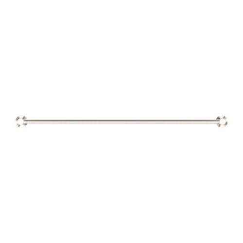 Classic Single Towel Rail - Nero 800mm Brushed Nickel