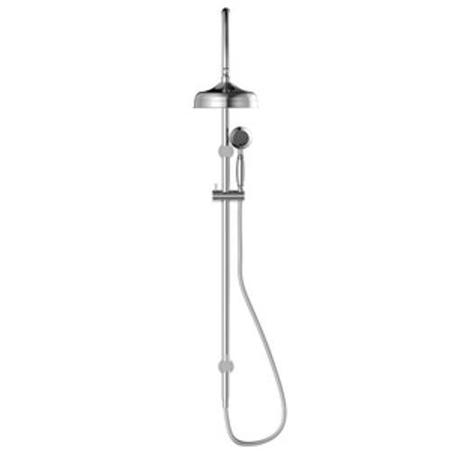 York Twin Shower With Metal Hand Shower Chrome - Nero