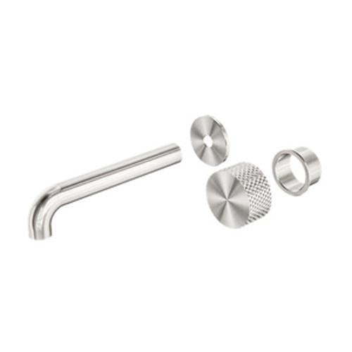 Opal Progressive Wall Basin Set - Nero 260mm Trim Kit Brushed Nickel