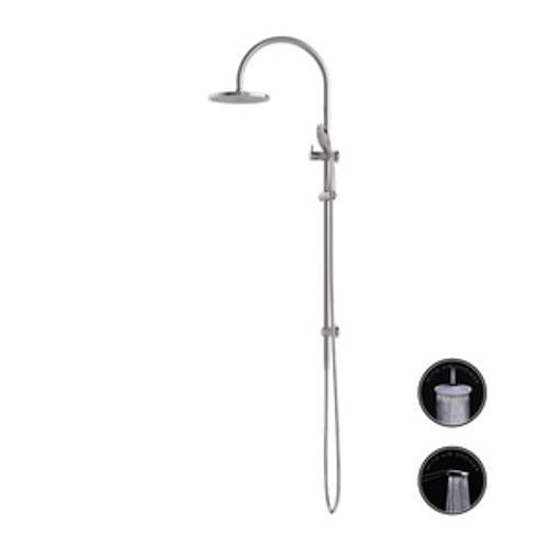 Opal Twin Shower With Air Shower Brushed Nickel - Nero