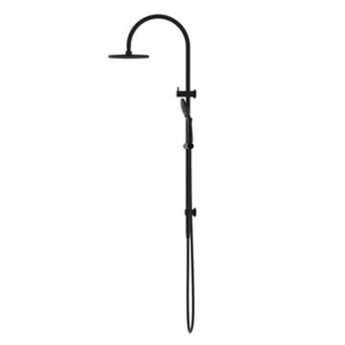 Mecca Twin Shower With Air Shower Matte Black - Nero