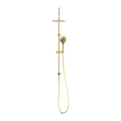Mecca Twin Shower With Air Shower Brushed Gold - Nero