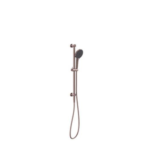 Mecca Shower Rail With Air Shower II Brushed Bronze - Nero