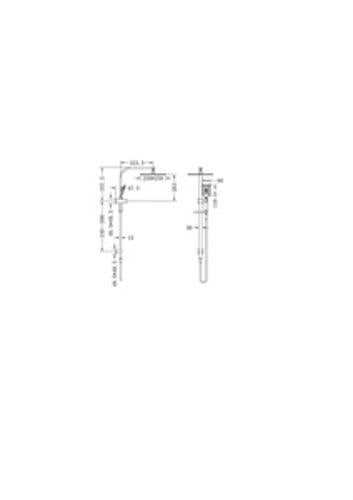 Celia Twin Shower Brushed Nickel - Nero