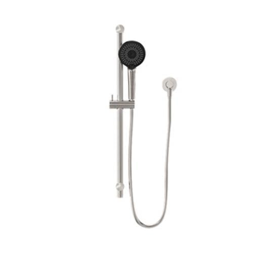 Round Metal Project Shower Rail 4 Star Rating Brushed Nickel - Nero