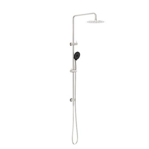 Round Project Twin Shower 4 Star Rating Brushed Nickel - Nero