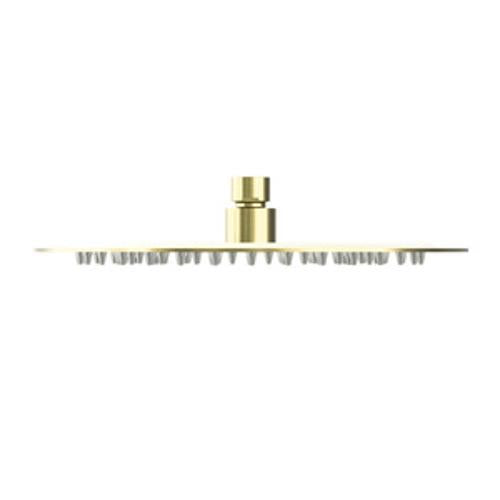 250mm Round Stainless Steel Shower Head 4 Star Rating Brushed Gold - Nero