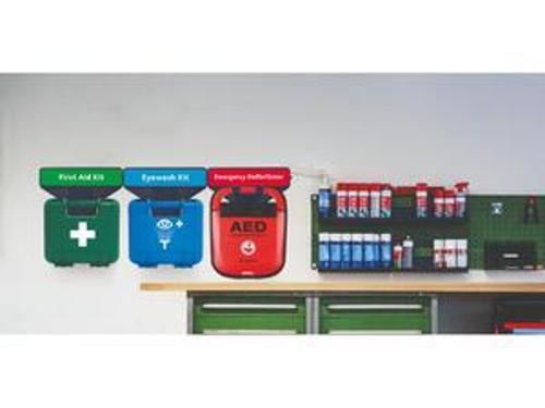 Aura Point First AID Point Wall Bracket With AED Holder And Stickers