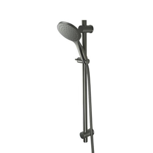 Circo Single Spray Slide Shower Set All Pressures 1.5m Hose Gun Metal Wall