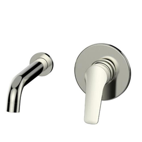 BASIS Wall Basin/Bath Mixer - STYLUS 180mm R4 Brushed Nickel Lead Free
