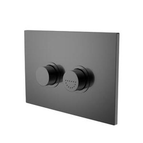 Mecca Care Flush Buttons Plate Gun Metal Raised Disabled Care Pneumatic DDA