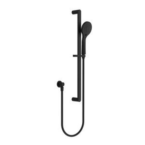 Ecco Shower Rail With Air Shower Matte Black - Nero