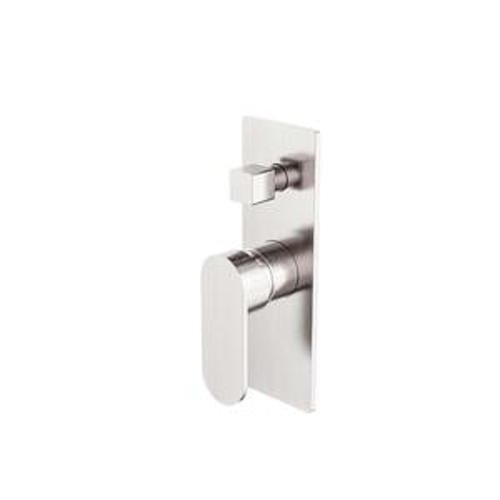 Ecco Shower Mixer With Divertor Brushed Nickel - Nero