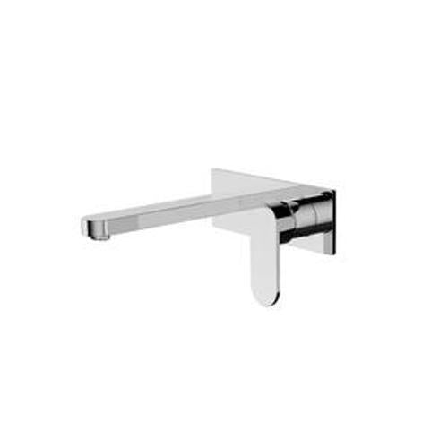 Ecco Wall Basin Bath Mixer Chrome - Nero