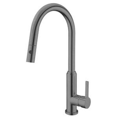 Pearl Pull Out Sink Mixer Gun Metal With Vegie Spray Function - Nero