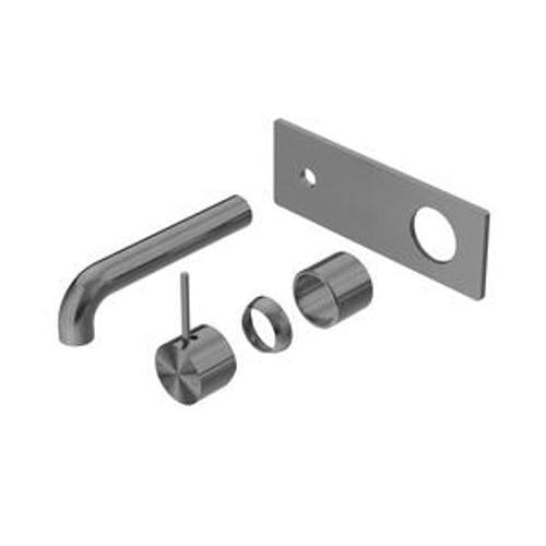 Mecca Wall Basin Bath Mixer Gun Metal Handle Up - Nero 160mm Trim Kits Only