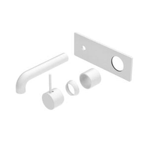 Mecca Wall Basin Bath Mixer Matte White Handle Up - Nero 120mm Trim Kits Only