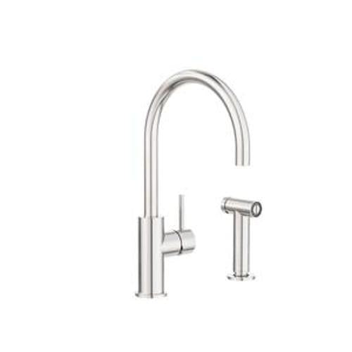 Zen Kitchen Mixer SS316L Brushed Nickel With Hand Spray - Nero