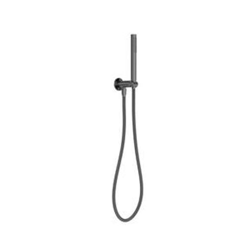 Zen Shower On Bracket SS316L Graphite With Outdoor Shower Hose - Nero