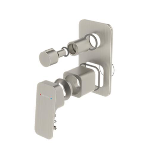 Waipori MK2 Shower Mixer Brushed Nickel With Diverter Trim Kit - Methven