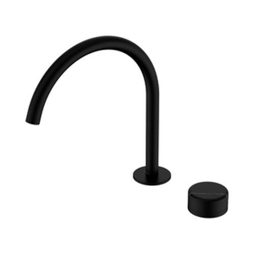 Serenity Progressive Bath/Kitchen Mixer Arc Spout With Marquina Black Handle