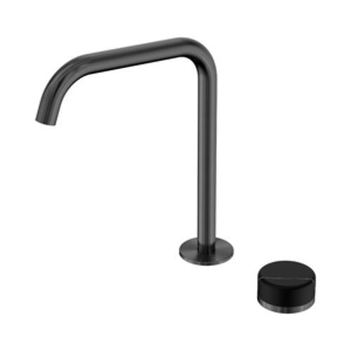 Serenity Progressive Bath/Kitchen Mixer Edge Spout With Marquina Black Handle