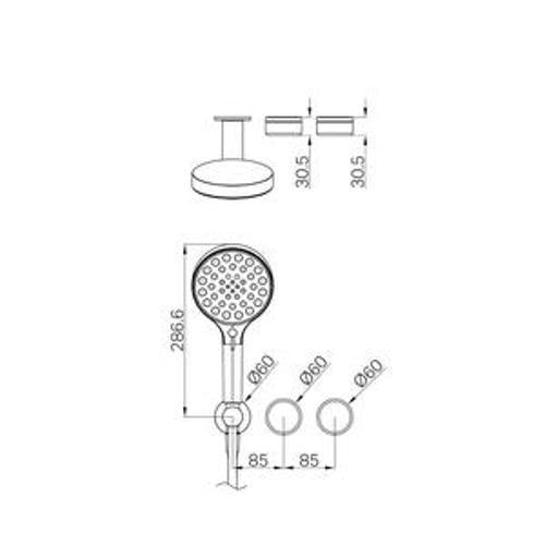 Serenity Progressive Shower System With Carrara Handle And Hand Shower Trim Kit
