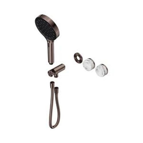 Serenity Progressive Shower System With Arabescato Corchia Handle And Hand