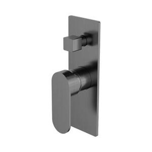 Ecco Shower Mixer With Divertor Gun Metal - Nero