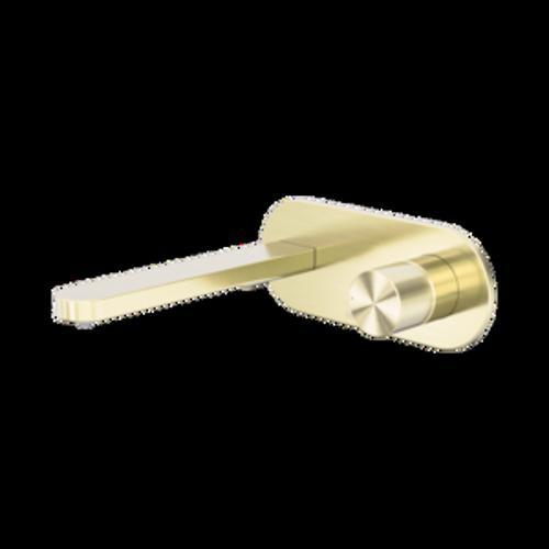 Pure Wall Basin/Bath Mixer SS316L Progressive Brushed Gold