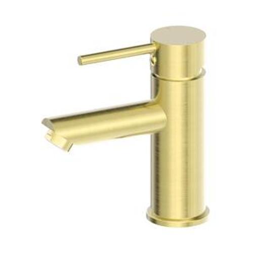 Dolce Basin Mixer Straight Spout All Pressure Brushed Gold - Nero