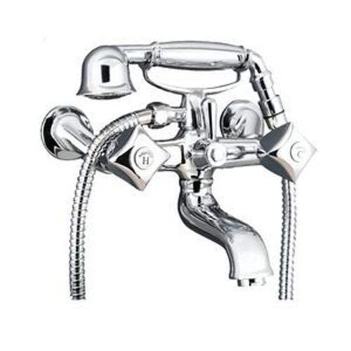 Berlino Bath Set with Telephone Handshower 15mm DZR Brass Inlet Chrome